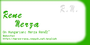 rene merza business card